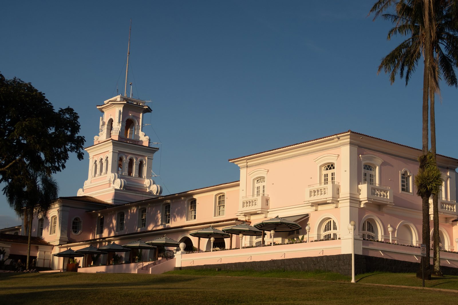 Exterior of the Belmond Hotel das Cataratas in Iguazú National Park, Brazil.